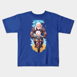 This Dad Slays - Father's Day Gift - Bike Ride - Witcher Kids T-Shirt